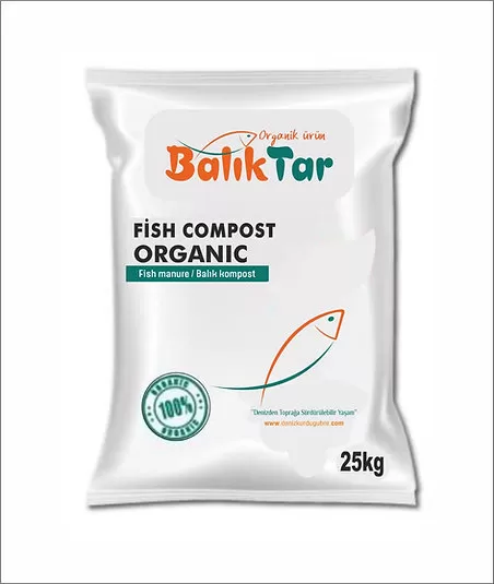 25 kg katı balık katkılı kompost gübre